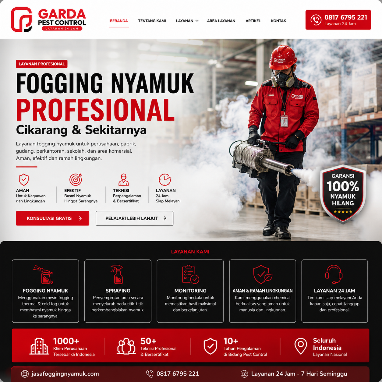 Jasa Fogging Nyamuk Kawasan Industri Cikarang: Solusi Pengendalian Hama Pabrik & Gudang