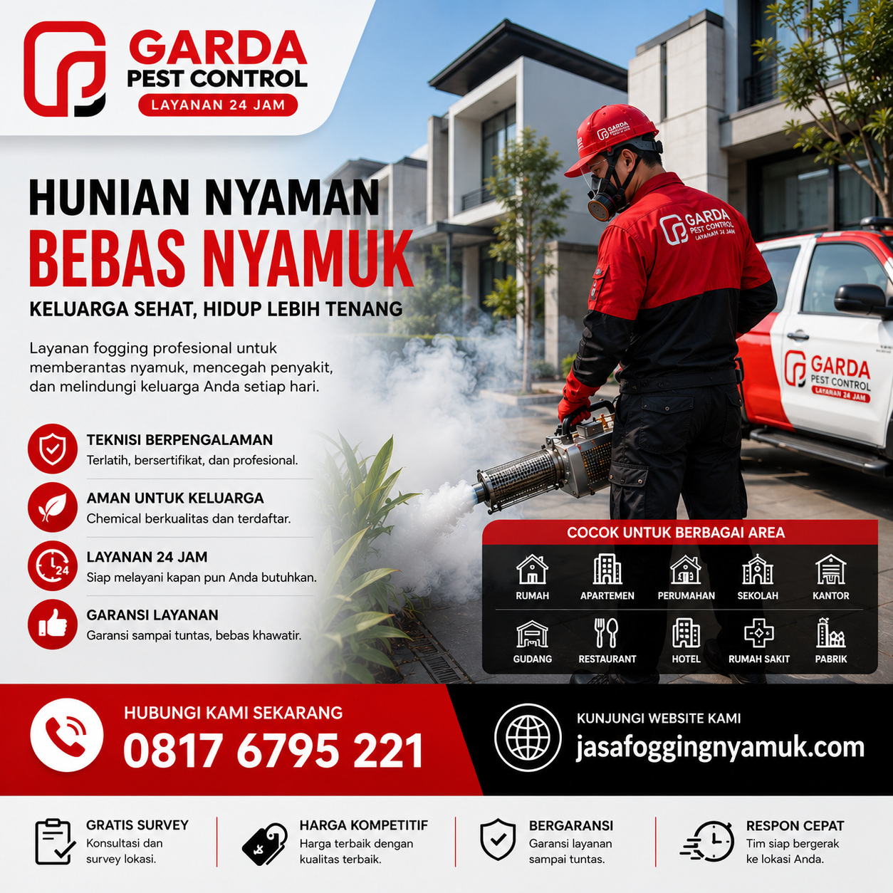 Biaya Jasa Fogging Nyamuk Cikarang: Perkiraan Tarif dan Layanan Agata Pest Control