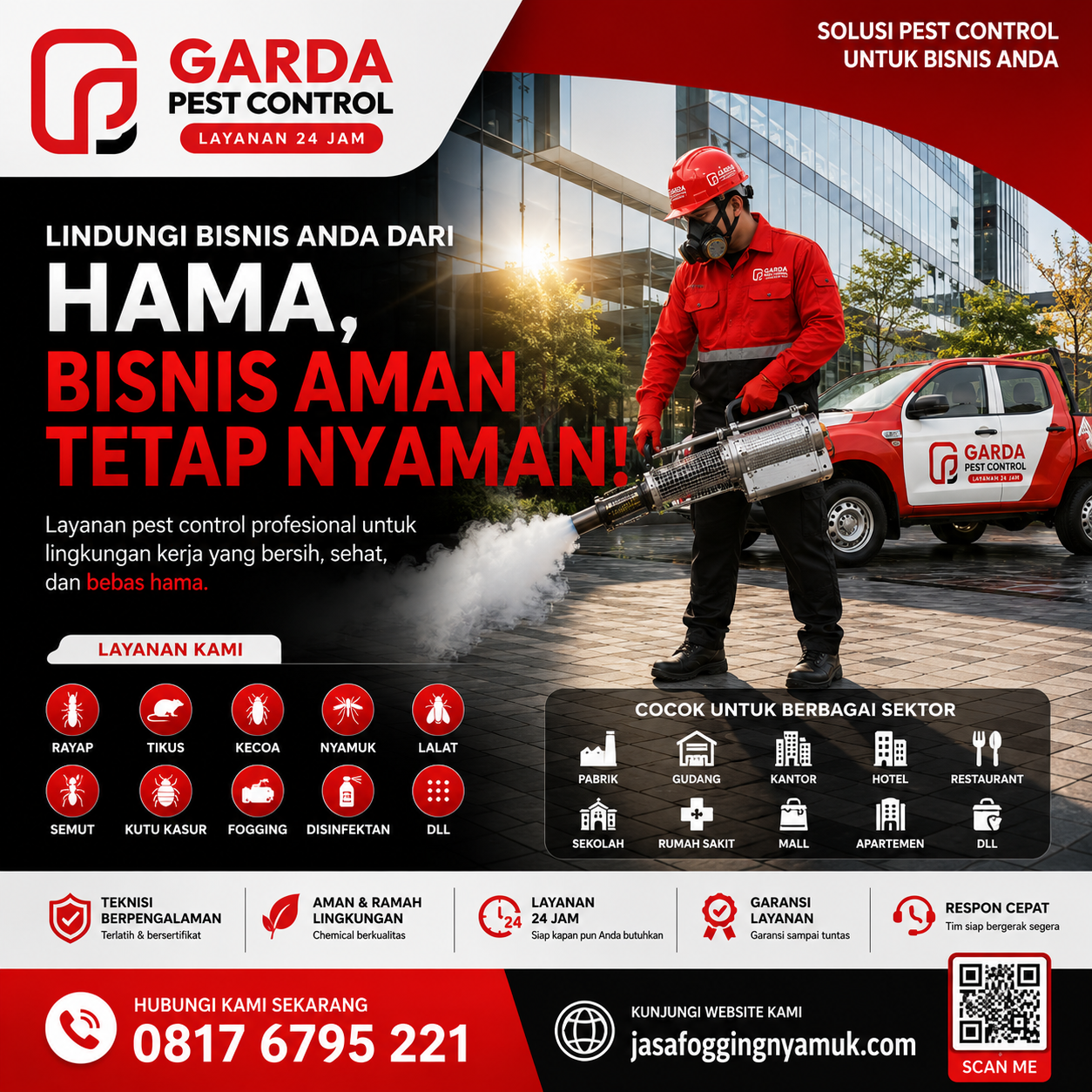Biaya Jasa Fogging Nyamuk Cikarang: Perkiraan Tarif dan Layanan Agata Pest Control