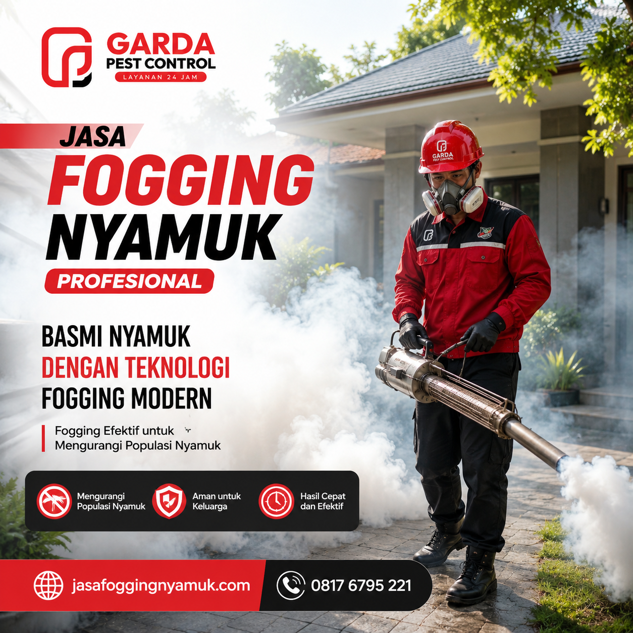 Jasa Fogging Nyamuk Rumah Cikarang? Simak Estimasi Tarif dan Faktor Penentunya di Sini